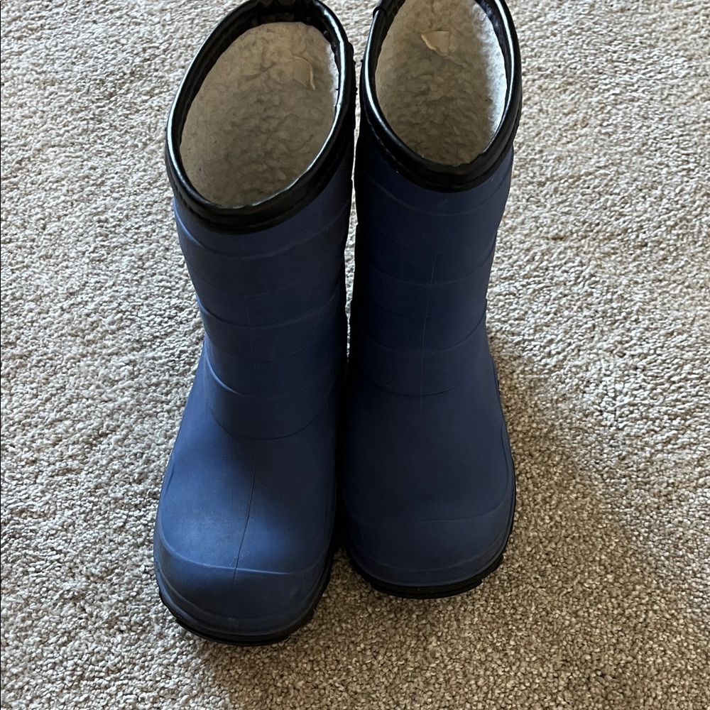 Kids Blue Waterproof Boots